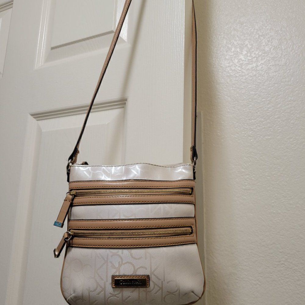 Calvin Klein canvas crossbody bag‎